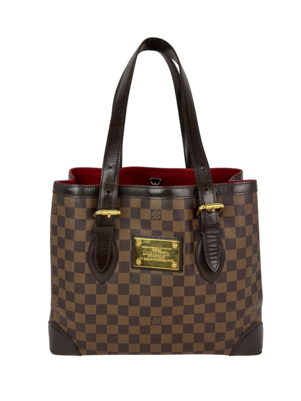 Louis Vuitton Hampstead MM Damier Ebene Tote Shoulder Bag